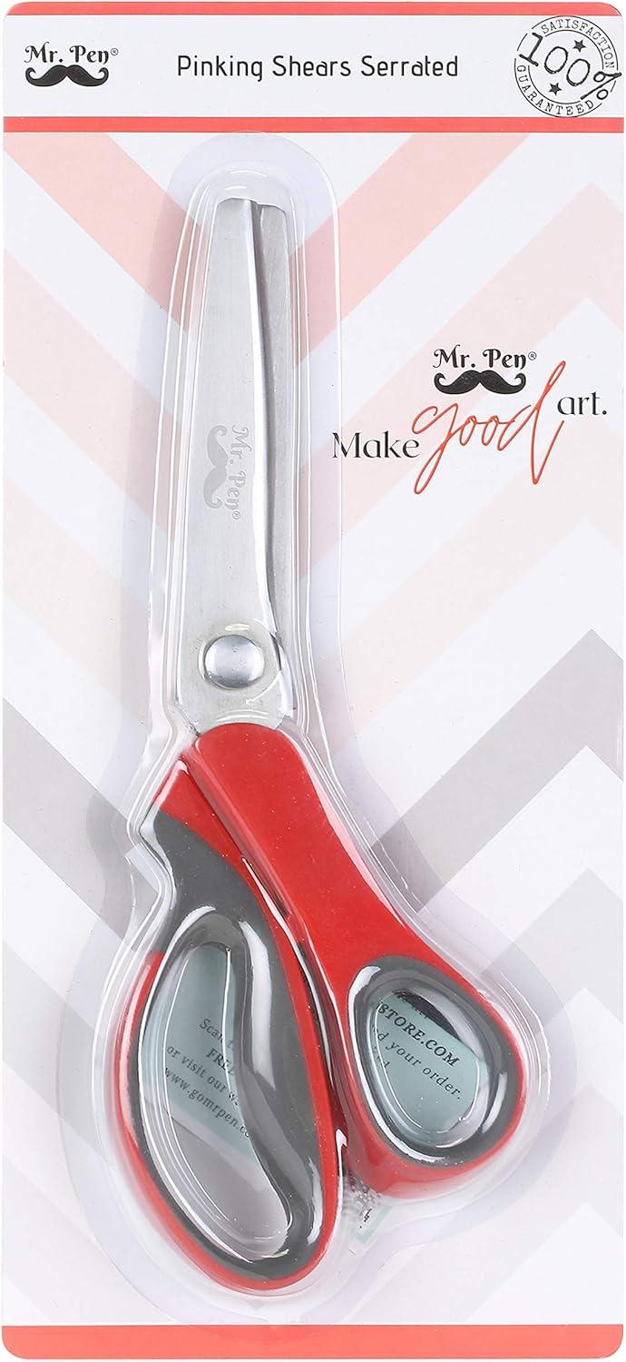 imageMr Pen Pinking Shears Zig Zag Scissors Pinking Shears for Fabric Decorative Edge Scissors Pinking Scissors Scissors with Designs Jagged Edge Scissors Sewing Pinking Shears Crimping Scissors