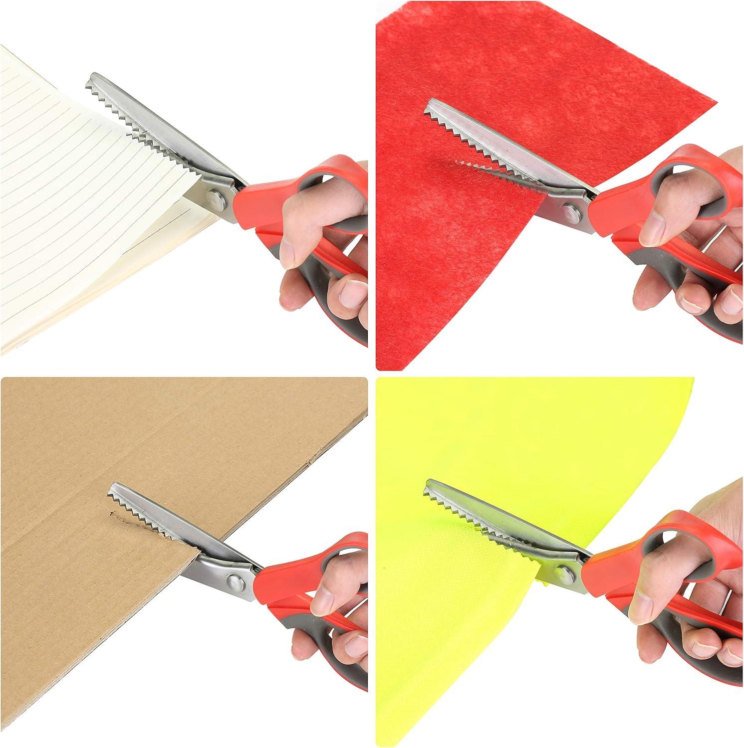 imageMr Pen Pinking Shears Zig Zag Scissors Pinking Shears for Fabric Decorative Edge Scissors Pinking Scissors Scissors with Designs Jagged Edge Scissors Sewing Pinking Shears Crimping Scissors