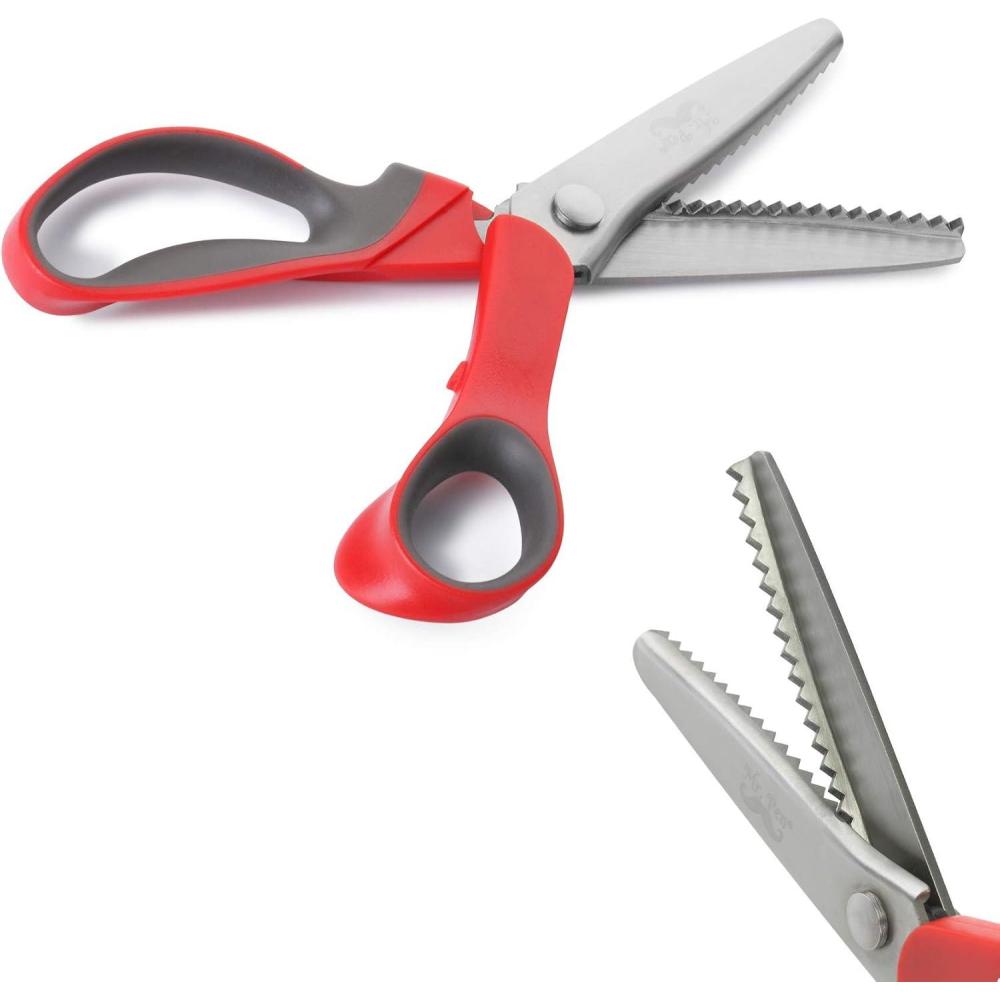 imageMr Pen Pinking Shears Zig Zag Scissors Pinking Shears for Fabric Decorative Edge Scissors Pinking Scissors Scissors with Designs Jagged Edge Scissors Sewing Pinking Shears Crimping Scissors