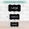 imageMr Pen Chalkboard Labels 200pc Assorted Shapes 1 White Chalk Marker and Small Towel Labels Label Stickers Labels for Storage Bins Sticker Labels Bottle Labels Food Labels Jar Labels500 pcs