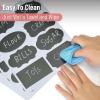 imageMr Pen Chalkboard Labels 200pc Assorted Shapes 1 White Chalk Marker and Small Towel Labels Label Stickers Labels for Storage Bins Sticker Labels Bottle Labels Food Labels Jar Labels100 pcs