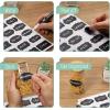 imageMr Pen Chalkboard Labels 200pc Assorted Shapes 1 White Chalk Marker and Small Towel Labels Label Stickers Labels for Storage Bins Sticker Labels Bottle Labels Food Labels Jar Labels150 pcs