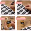 imageMr Pen Chalkboard Labels 200pc Assorted Shapes 1 White Chalk Marker and Small Towel Labels Label Stickers Labels for Storage Bins Sticker Labels Bottle Labels Food Labels Jar Labels150 pcs