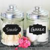 imageMr Pen Chalkboard Labels 200pc Assorted Shapes 1 White Chalk Marker and Small Towel Labels Label Stickers Labels for Storage Bins Sticker Labels Bottle Labels Food Labels Jar Labels150 pcs