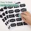 imageMr Pen Chalkboard Labels 200pc Assorted Shapes 1 White Chalk Marker and Small Towel Labels Label Stickers Labels for Storage Bins Sticker Labels Bottle Labels Food Labels Jar Labels150 pcs