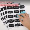 imageMr Pen Chalkboard Labels 200pc Assorted Shapes 1 White Chalk Marker and Small Towel Labels Label Stickers Labels for Storage Bins Sticker Labels Bottle Labels Food Labels Jar Labels150 pcs