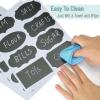 imageMr Pen Chalkboard Labels 200pc Assorted Shapes 1 White Chalk Marker and Small Towel Labels Label Stickers Labels for Storage Bins Sticker Labels Bottle Labels Food Labels Jar Labels200 pcs