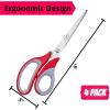 imageMr Pen Multipurpose Scissors  8 inch Pack of 4 Sharp Adult Office Scissors for Paper and Fabric