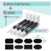 imageMr Pen White Chalk Markers 4 pcs Assorted Size Chalk Marker Chalk Pen Liquid Chalk Marker Chalk Markers White White Chalk Pen Chalkboard Marker White Chalkboard Marker Chalkboard PenA One Size  Dual Tip