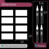 imageMr Pen White Chalk Markers 4 pcs Assorted Size Chalk Marker Chalk Pen Liquid Chalk Marker Chalk Markers White White Chalk Pen Chalkboard Marker White Chalkboard Marker Chalkboard PenA One Size  Dual Tip