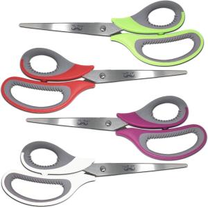 imageMr Pen Multipurpose Scissors  8 inch Pack of 4 Sharp Adult Office Scissors for Paper and Fabric