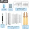 imageMr Pen Blending Stump 33 pcs Blending Stumps for Drawing Shading Pencils for Sketching Blending Pencil Tortillions Sandpaper Sharpeners Pencil Extension Tool Kneaded Eraser Rub SpongeB 33 Pack