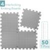 imageMr Pen Interlocking Blocking Mats 12x12 4 Pack Blocking Mats for Knitting ampamp Crochet Projects with 50 TPins Knitting Blocking Mats and Pins Crochet Blocking Board for Crocheting