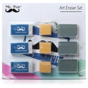 imageMr Pen Eraser Set with Kneaded Erasers Gum Erasers and Pencil Erasers Pack of 9