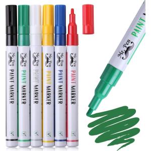 imageMr Pen Paint Markers 6 Pack Paint Pens Fine Point Markers Permanent Markers Assorted Colors Fine Tip Permanent Markers Permanent Markers Fine Point Oil Based Paint Markers Colored Paint Pen