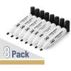 imageMr Pen  8 Pack Thick Black Permanent Markers Chisel Tip