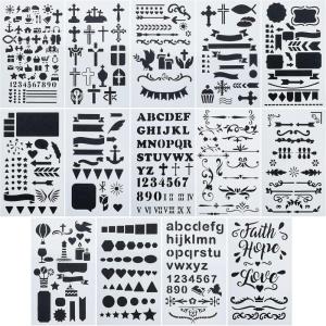 imageMr Pen Bible Journaling Stencil 42 x 7 Inch 14 Sheets Stencil Set Journal Stencils Planner Stencils Plastic Stencils Stencils for Journaling Journaling Stencils Stencils for PlannersBible Journaling Stencil
