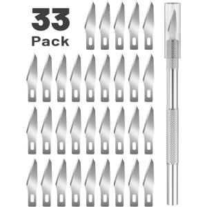imageMr Pen Craft Knife Set 13 Piece Exacto Knife Set Hobby Knife Set Crafting Knife Exacto Knife Kit Precision Knife Set Exacto Knife for Crafting Exacto Knives Utility Knife Kit Pen Knife33 Pcs Craft Knife