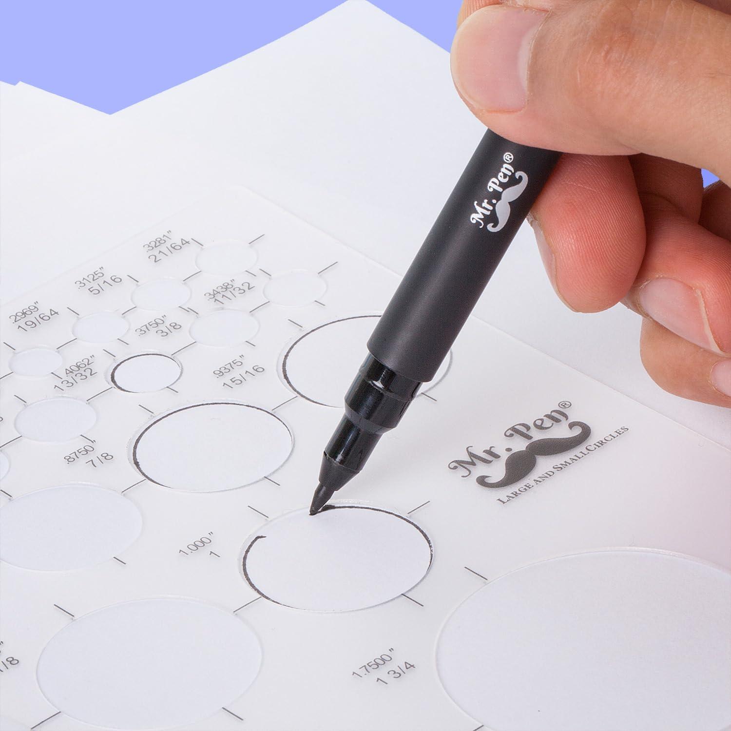 imageMr Pen Circle Templates  Large ampamp Small Sizes Circle Stencil ampamp Ruler for Drafting ampamp DrawingCircle Template