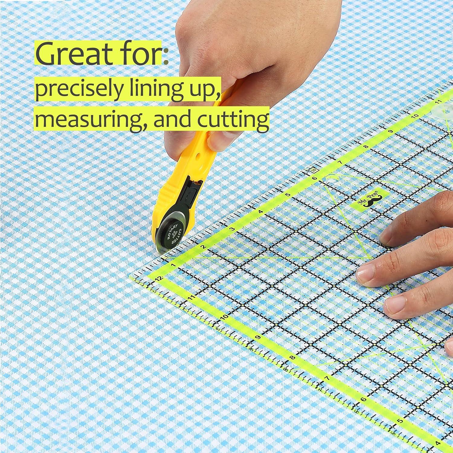 imageMr Pen Quilting Ruler Set 4 Pcs Sizes 45quotX45quot6quotX695quotX95quot125quotX125quot Quilting Squares Quilt Ruler Rulers for Quilting and Sewing Clear Quilting Ruler Quilt Rulers Acrylic Ruler