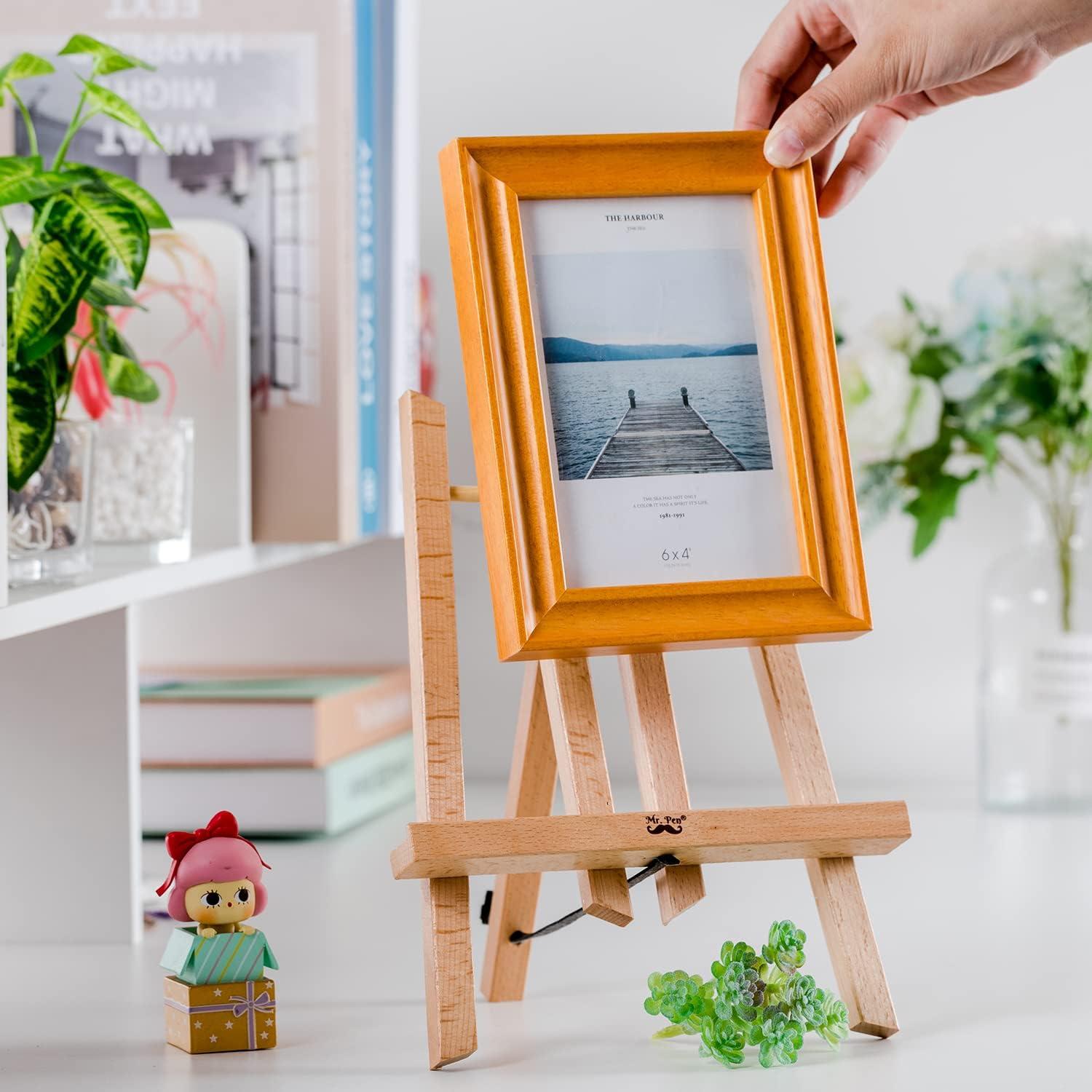 imageMr Pen Small Easels for Painting 11 Inch Wooden Easels for Painting Canvas Canvas Holder for Painting Table Top Easels Easel Stand for Painting Canvas Stand Small Tabletop Display Stand