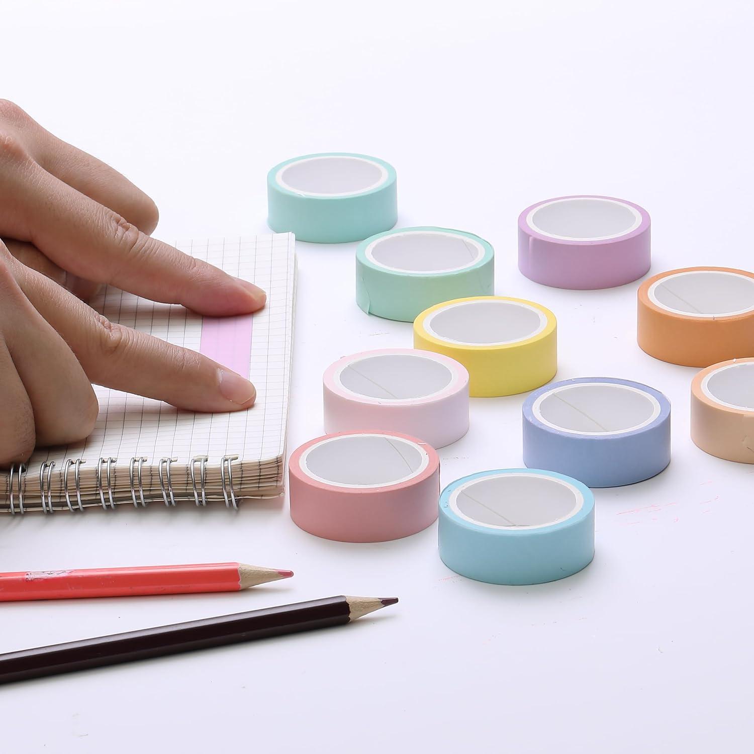 imageMr Pen Washi Tape Set 10 Pack Decorative Tape Washi Tapes Colored Tape Scrapbook Tape Scrapbook Washi Tape for Journaling Craft Tape Washy Tape WashyTapePastel Harmony