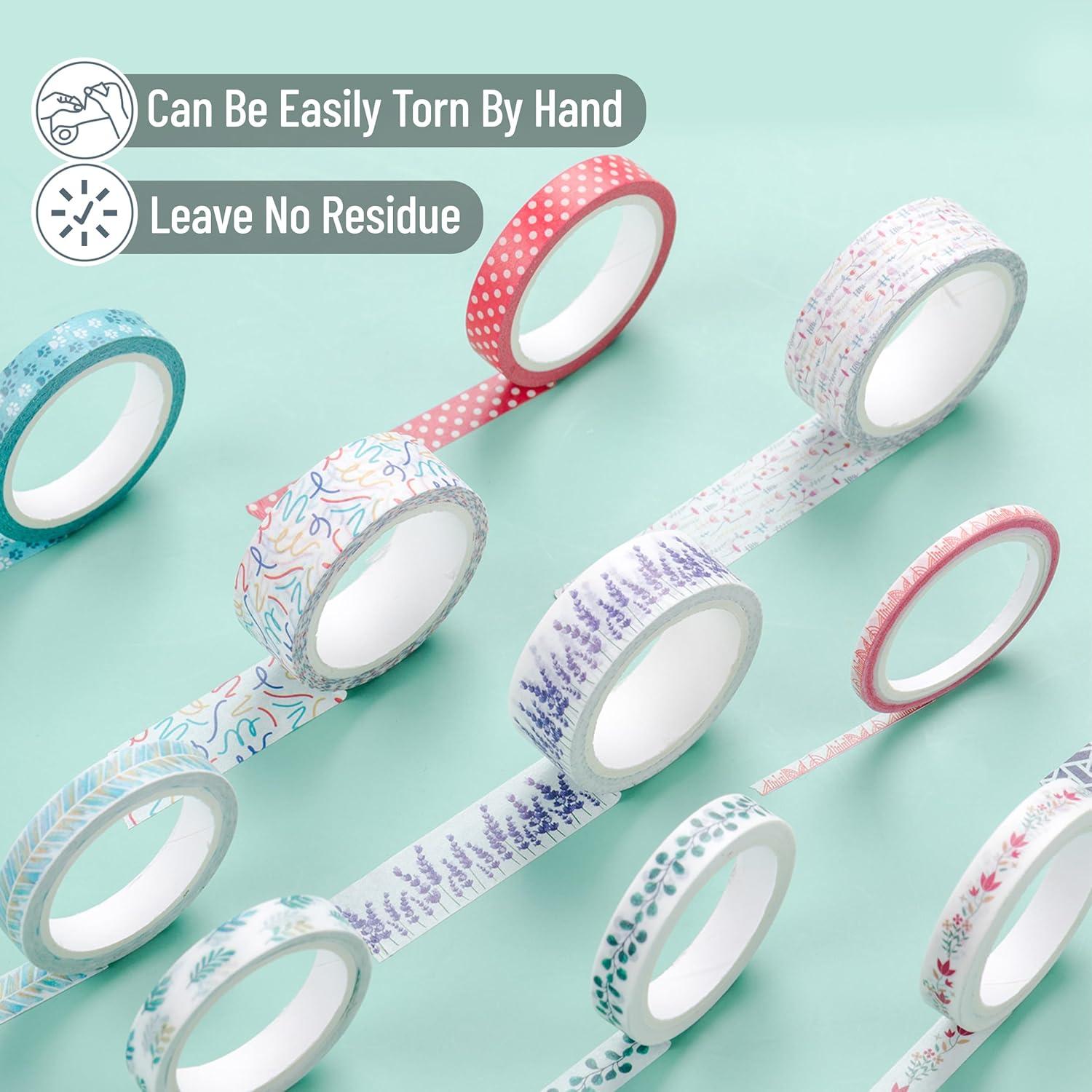 imageMr Pen Washi Tape Set 21 Roll Boho Design Decorative Tape Washi Tapes Cute Washi Tape Cute Tape Colored Tape Scrapbook Tape Washi Tape Cute Washi Tape for Journaling Craft TapeFloral