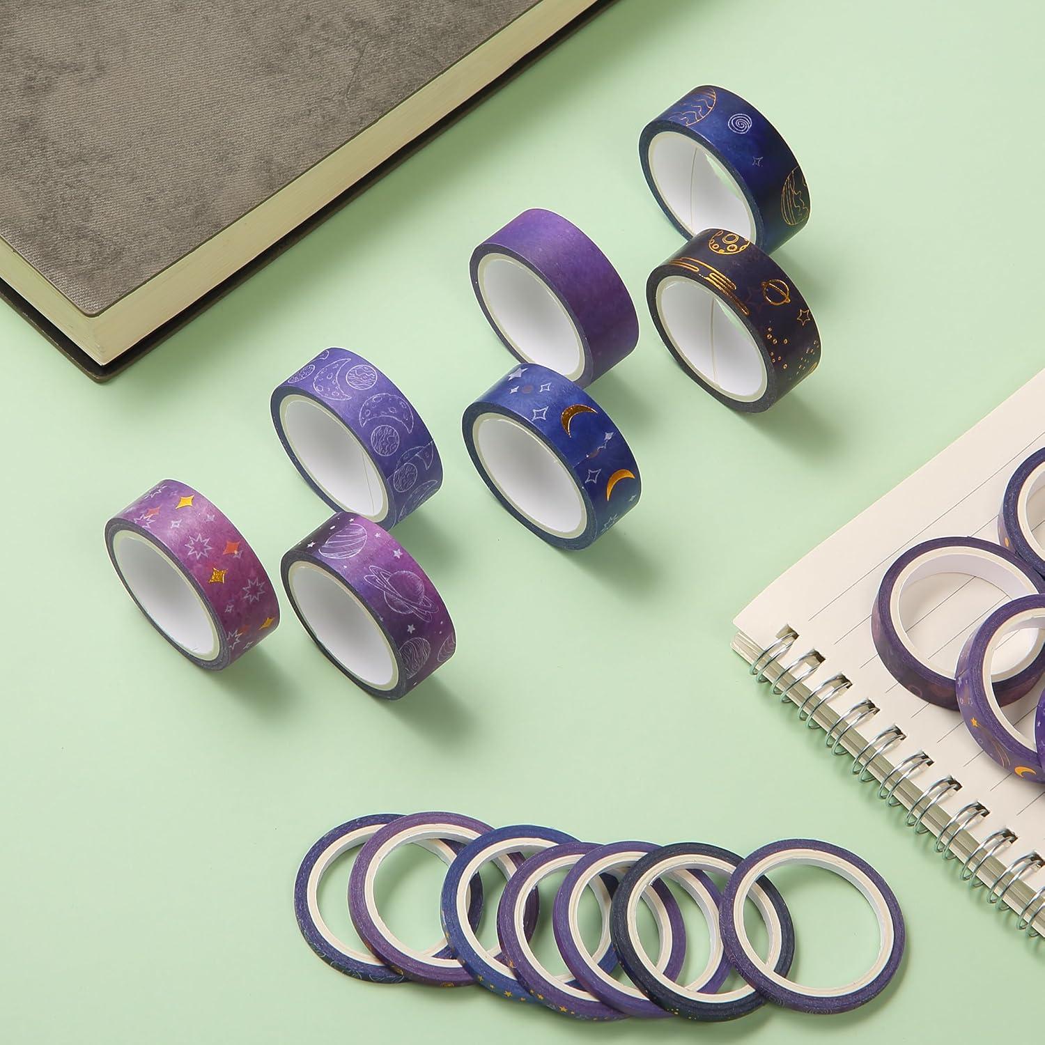 imageMr Pen Washi Tape Set 21 Roll Boho Design Decorative Tape Washi Tapes Cute Washi Tape Cute Tape Colored Tape Scrapbook Tape Washi Tape Cute Washi Tape for Journaling Craft TapeOuter Space