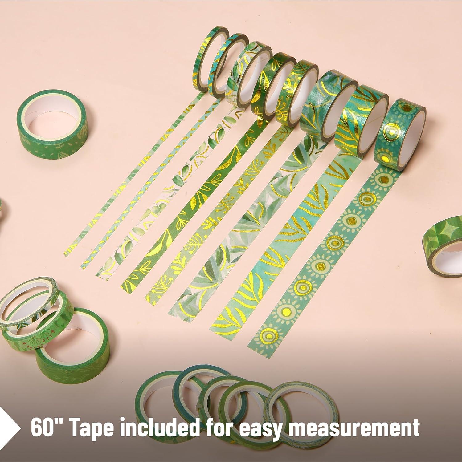 imageMr Pen Washi Tape Set 21 Roll Boho Design Decorative Tape Washi Tapes Cute Washi Tape Cute Tape Colored Tape Scrapbook Tape Washi Tape Cute Washi Tape for Journaling Craft TapeGreenery Summer
