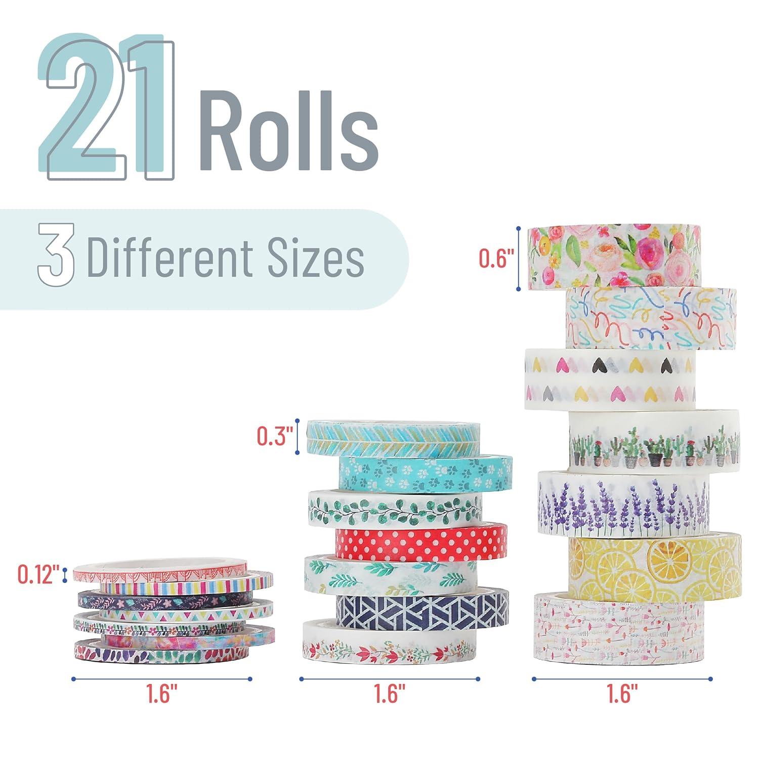 imageMr Pen Washi Tape Set 21 Roll Boho Design Decorative Tape Washi Tapes Cute Washi Tape Cute Tape Colored Tape Scrapbook Tape Washi Tape Cute Washi Tape for Journaling Craft TapeFloral