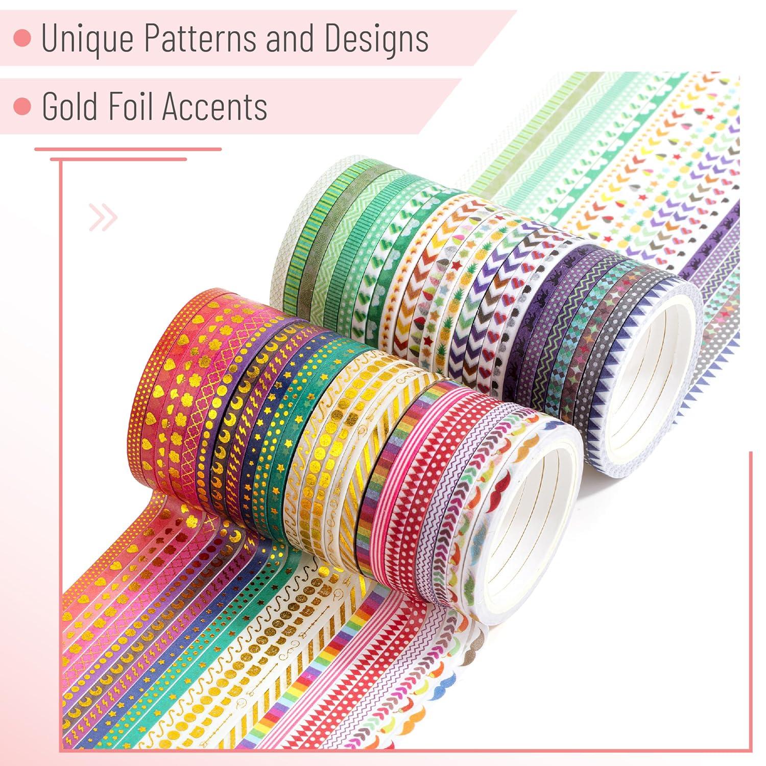 imageMr Pen Washi Tape Set 21 Roll Boho Design Decorative Tape Washi Tapes Cute Washi Tape Cute Tape Colored Tape Scrapbook Tape Washi Tape Cute Washi Tape for Journaling Craft TapeGold Foil Print