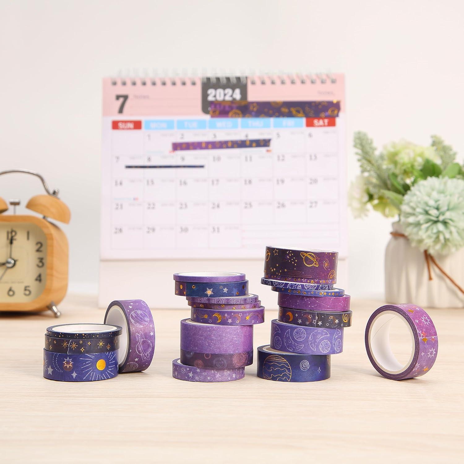 imageMr Pen Washi Tape Set 21 Roll Boho Design Decorative Tape Washi Tapes Cute Washi Tape Cute Tape Colored Tape Scrapbook Tape Washi Tape Cute Washi Tape for Journaling Craft TapeOuter Space