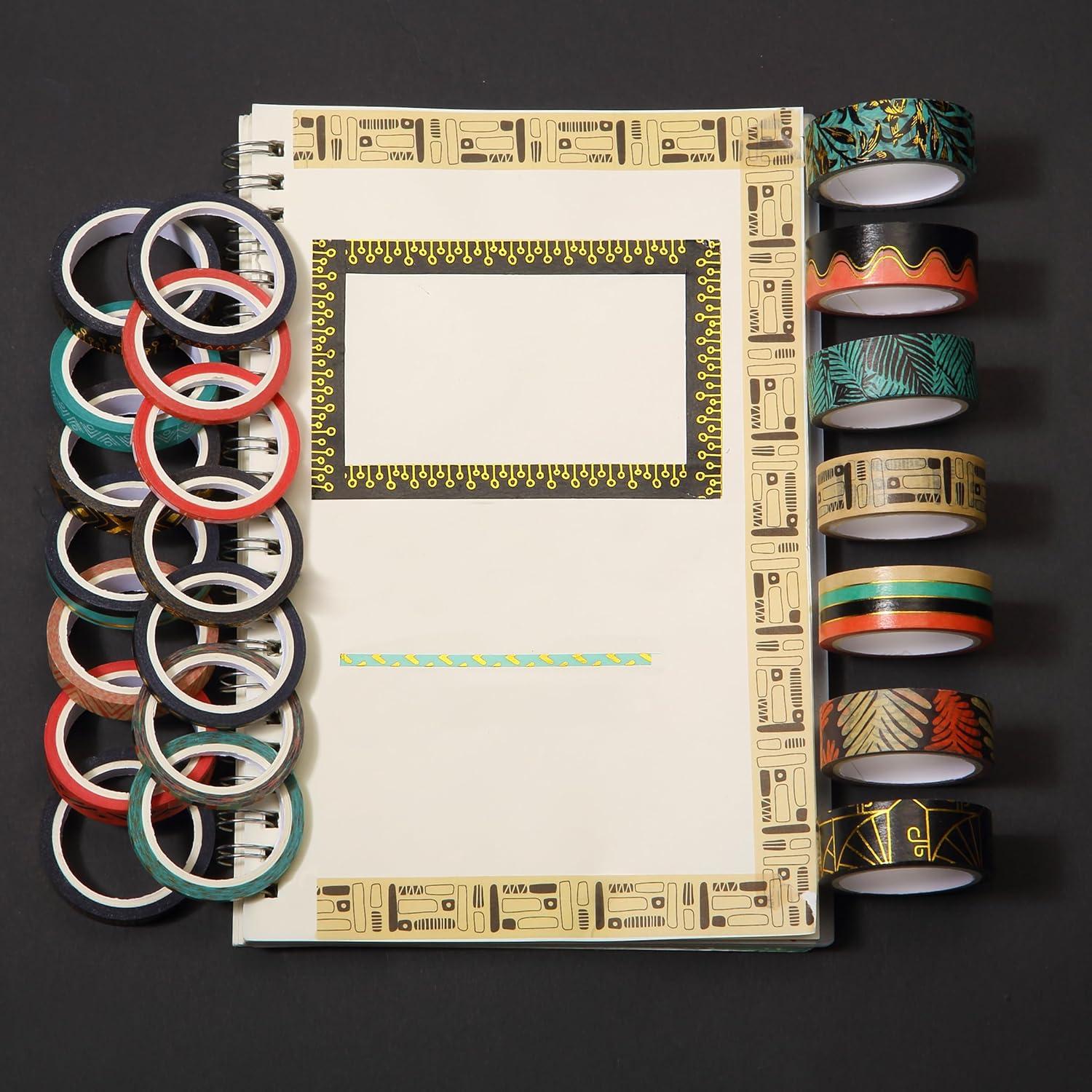 imageMr Pen Washi Tape Set 21 Roll Boho Design Decorative Tape Washi Tapes Cute Washi Tape Cute Tape Colored Tape Scrapbook Tape Washi Tape Cute Washi Tape for Journaling Craft TapeEthnic Elegance