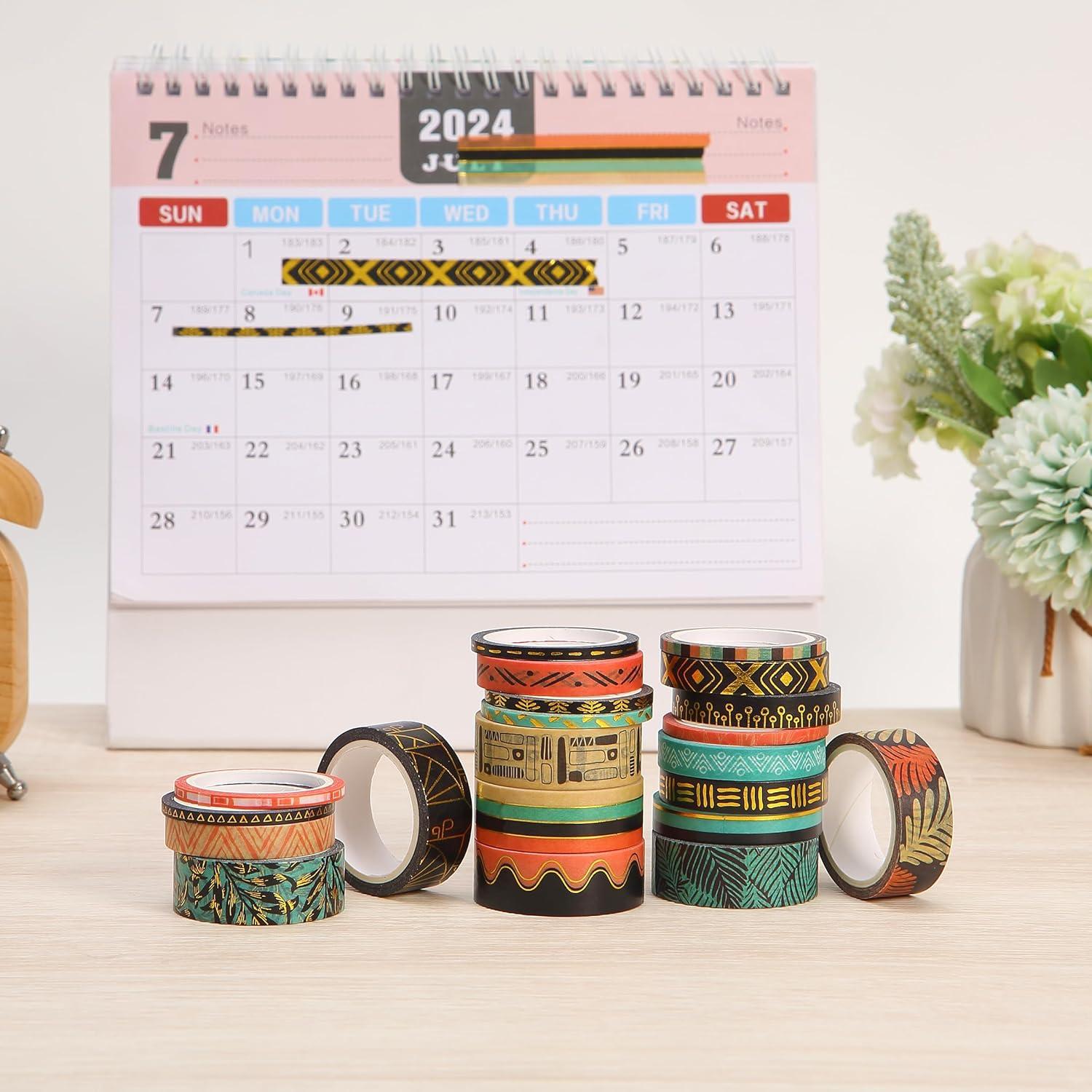 imageMr Pen Washi Tape Set 21 Roll Boho Design Decorative Tape Washi Tapes Cute Washi Tape Cute Tape Colored Tape Scrapbook Tape Washi Tape Cute Washi Tape for Journaling Craft TapeEthnic Elegance