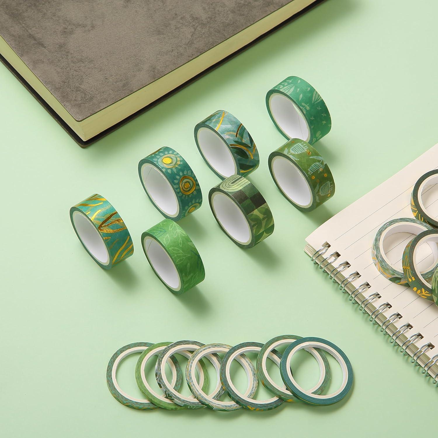 imageMr Pen Washi Tape Set 21 Roll Boho Design Decorative Tape Washi Tapes Cute Washi Tape Cute Tape Colored Tape Scrapbook Tape Washi Tape Cute Washi Tape for Journaling Craft TapeGreenery Summer