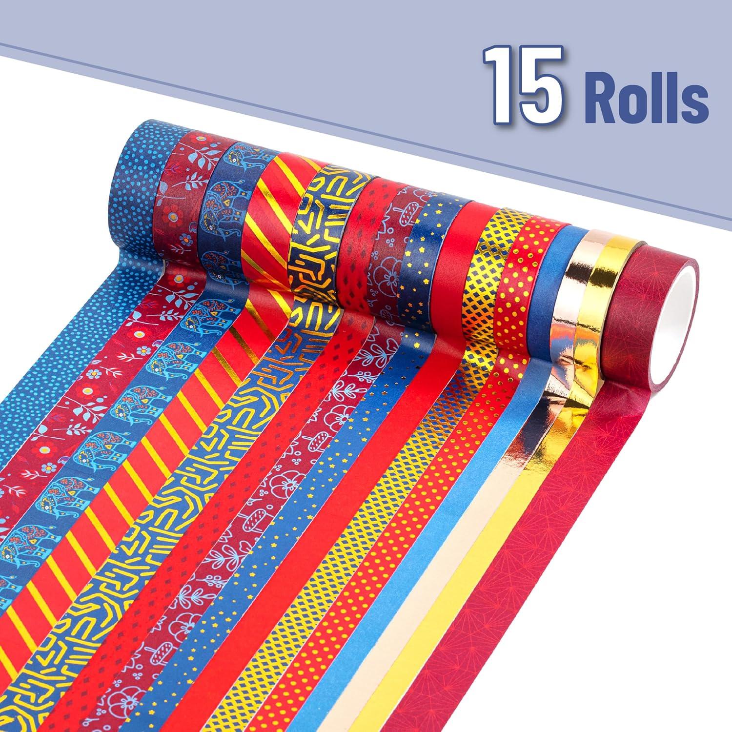 imageMr Pen Washi Tape Set 21 Roll Boho Design Decorative Tape Washi Tapes Cute Washi Tape Cute Tape Colored Tape Scrapbook Tape Washi Tape Cute Washi Tape for Journaling Craft TapeGilded Grandeur