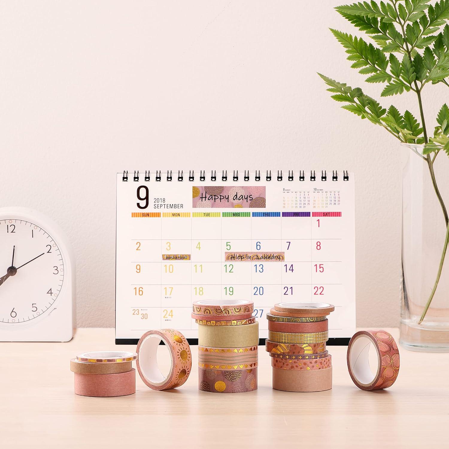imageMr Pen Washi Tape Set 21 Roll Boho Design Decorative Tape Washi Tapes Cute Washi Tape Cute Tape Colored Tape Scrapbook Tape Washi Tape Cute Washi Tape for Journaling Craft TapeBoho