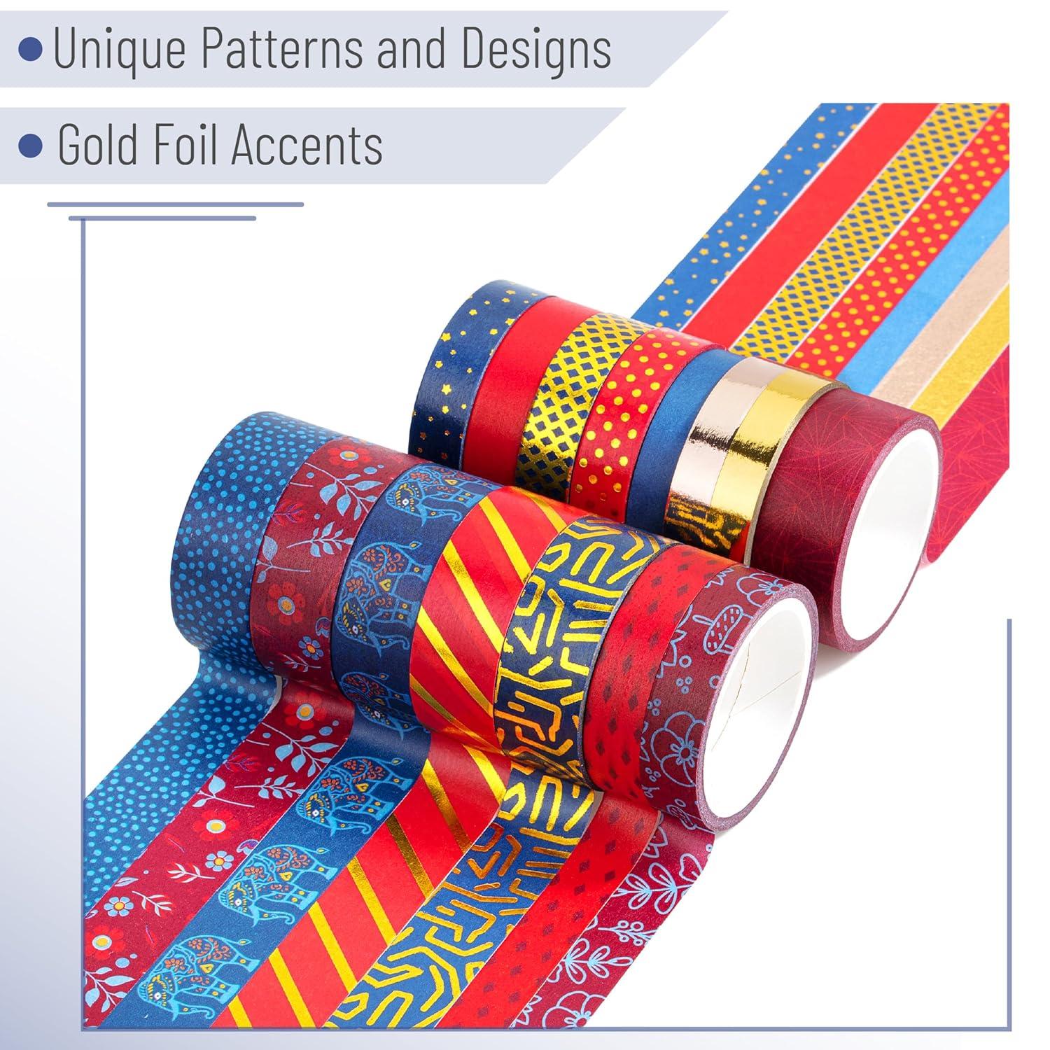 imageMr Pen Washi Tape Set 21 Roll Boho Design Decorative Tape Washi Tapes Cute Washi Tape Cute Tape Colored Tape Scrapbook Tape Washi Tape Cute Washi Tape for Journaling Craft TapeGilded Grandeur