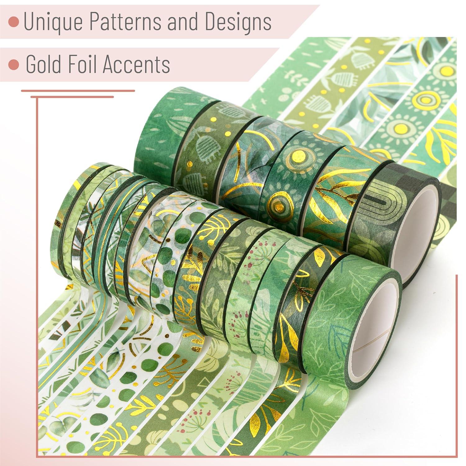imageMr Pen Washi Tape Set 21 Roll Boho Design Decorative Tape Washi Tapes Cute Washi Tape Cute Tape Colored Tape Scrapbook Tape Washi Tape Cute Washi Tape for Journaling Craft TapeGreenery Summer