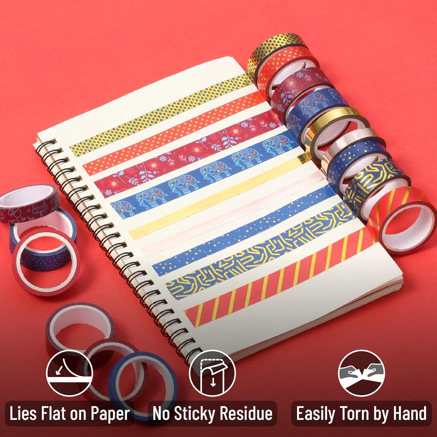 imageMr Pen Washi Tape Set 21 Roll Boho Design Decorative Tape Washi Tapes Cute Washi Tape Cute Tape Colored Tape Scrapbook Tape Washi Tape Cute Washi Tape for Journaling Craft TapeGilded Grandeur