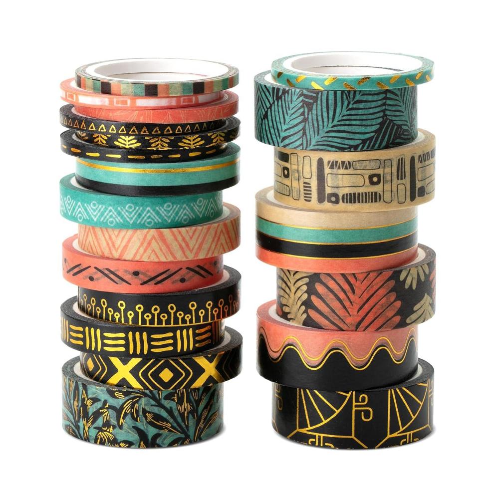 imageMr Pen Washi Tape Set 21 Roll Boho Design Decorative Tape Washi Tapes Cute Washi Tape Cute Tape Colored Tape Scrapbook Tape Washi Tape Cute Washi Tape for Journaling Craft TapeEthnic Elegance