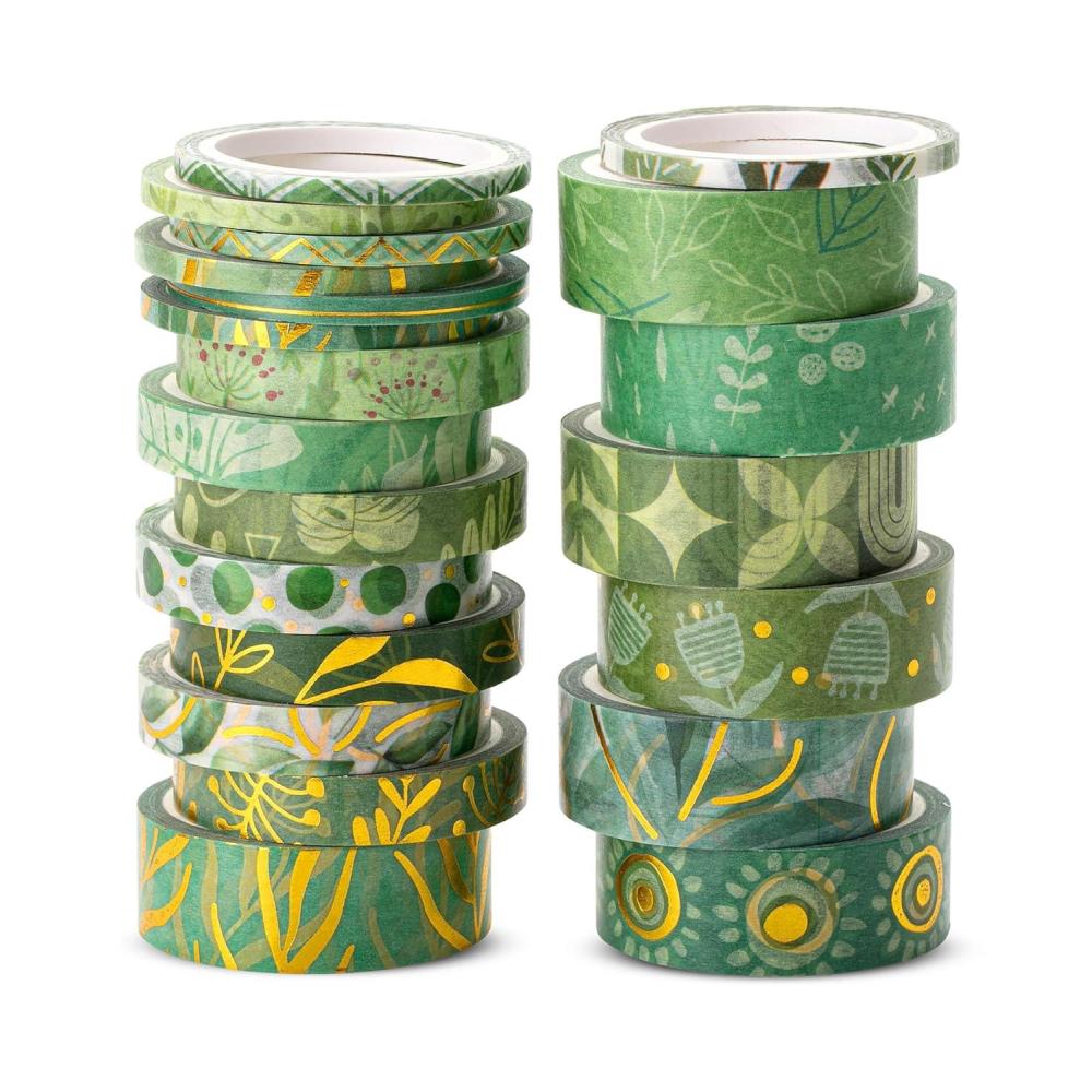 imageMr Pen Washi Tape Set 21 Roll Boho Design Decorative Tape Washi Tapes Cute Washi Tape Cute Tape Colored Tape Scrapbook Tape Washi Tape Cute Washi Tape for Journaling Craft TapeGreenery Summer