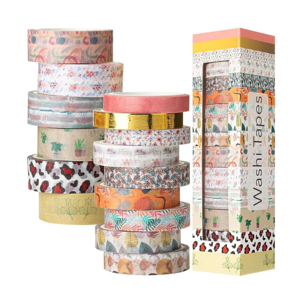 imageMr Pen Washi Tape Set 21 Roll Boho Design Decorative Tape Washi Tapes Cute Washi Tape Cute Tape Colored Tape Scrapbook Tape Washi Tape Cute Washi Tape for Journaling Craft TapeWoodland Whisper