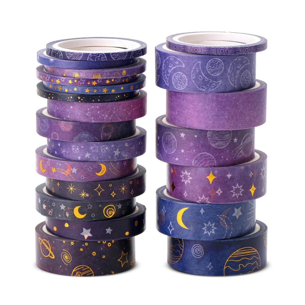 imageMr Pen Washi Tape Set 21 Roll Boho Design Decorative Tape Washi Tapes Cute Washi Tape Cute Tape Colored Tape Scrapbook Tape Washi Tape Cute Washi Tape for Journaling Craft TapeOuter Space
