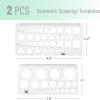 imageMr Pen Circle Templates  Large ampamp Small Sizes Circle Stencil ampamp Ruler for Drafting ampamp DrawingCircle  Hexagons  Squares  Triangles Template