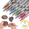imageMr Pen Metallic Paint Markers 10 Colors Metallic Markers for Black Paper Pens to Write on Black Paper Metallic Pens Scrapbook Markers Metalic Markers Metallic Pen Metallic Marker Pens