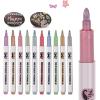 imageMr Pen Metallic Paint Markers 10 Colors Metallic Markers for Black Paper Pens to Write on Black Paper Metallic Pens Scrapbook Markers Metalic Markers Metallic Pen Metallic Marker Pens