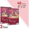imageMr Pen Palette Paper Paint Pad 9quotx12quot 40 Sheets Acrylic Paint Paper Drawing Paper Painting Paper Disposable Paint Palette Paper Oil Paint Palette Watercolor Palette Paper9 x 12  2 Pack