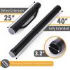 imageMr Pen Poster Tube 25quot to 40quot Extendable Poster Tube with Strap Poster Carrying Case Telescoping Tube Art ampamp Poster Transport Tubes Poster Tubes for Storage Poster Holder Tube Blueprint Tubeblack