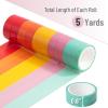 imageMr Pen Washi Tape Set 10 Pack Decorative Tape Washi Tapes Colored Tape Scrapbook Tape Scrapbook Washi Tape for Journaling Craft Tape Washy Tape WashyTapeSummer Design